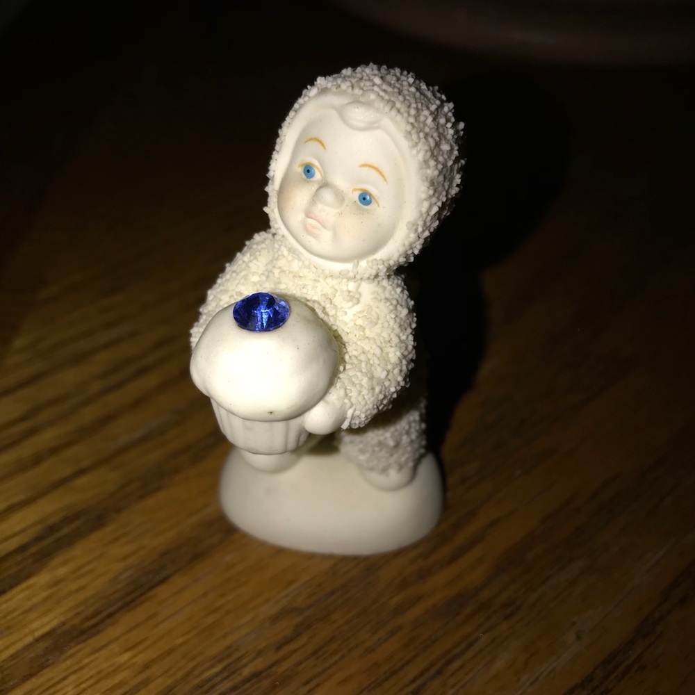 Tiny September Birthstone Cupcake Snowbabies